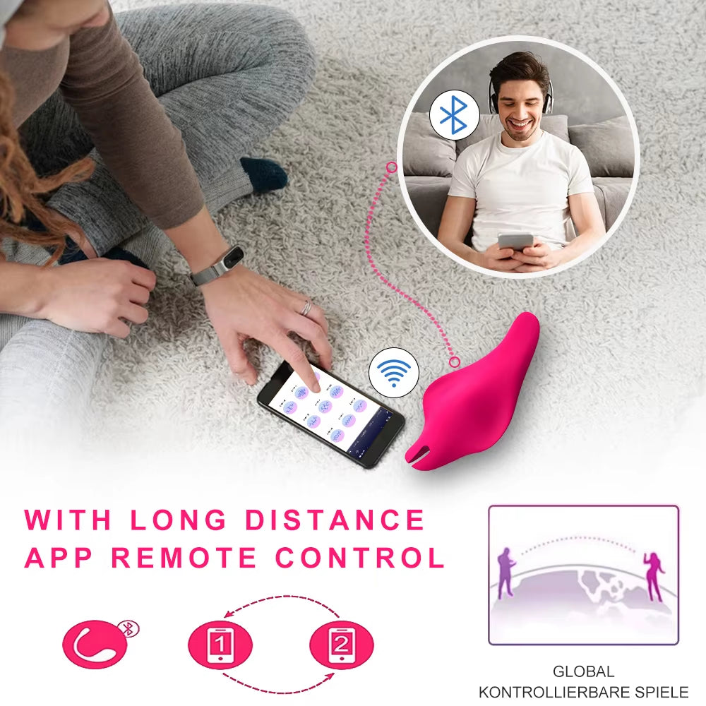 2023New App Wireless Remote Control Wearable Vibrator Female Multi-Frequency Adult Massage Sex Toys for Women Bluetooth Vibrator