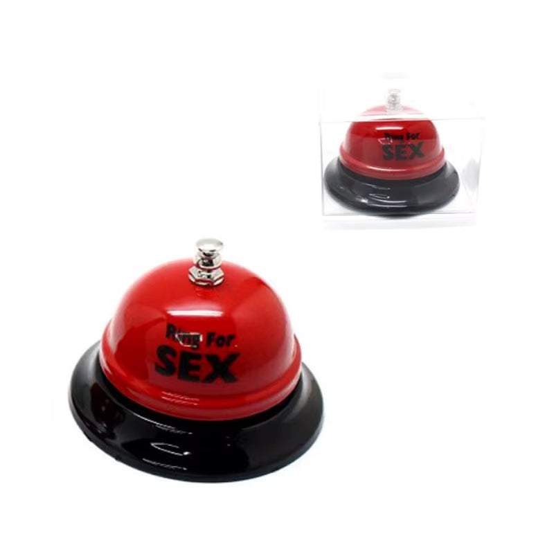 Sex Bell Ring Toy Game Novelty Gift Creative Red Bell or Couple Flirting Red Metal Sex Funny Table Ring Bell