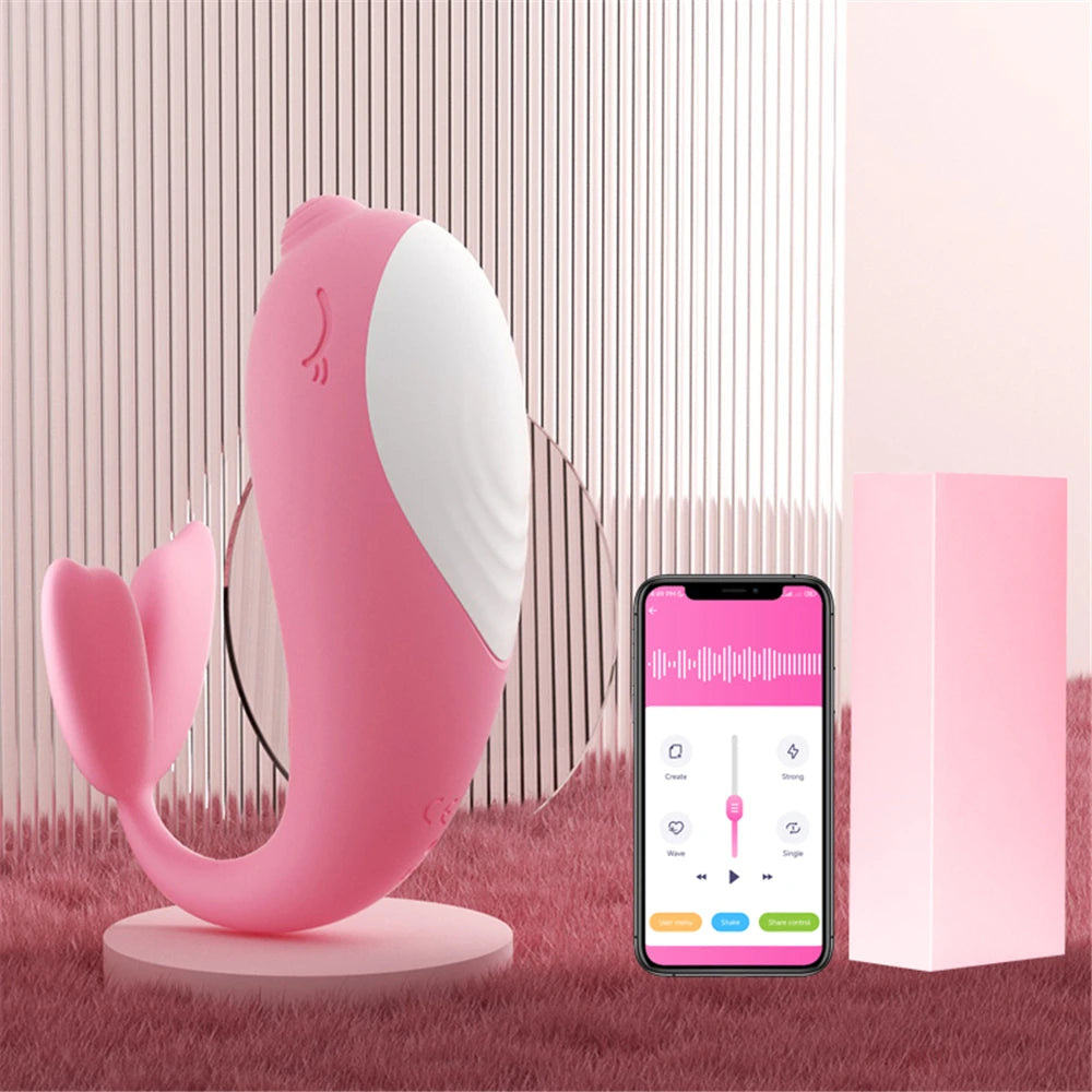 Wireless Bluetooth Vibrator for Women G Point Vibrator App Remote Control Wearable Vibrating Egg Clit Female Panties Sex Toys