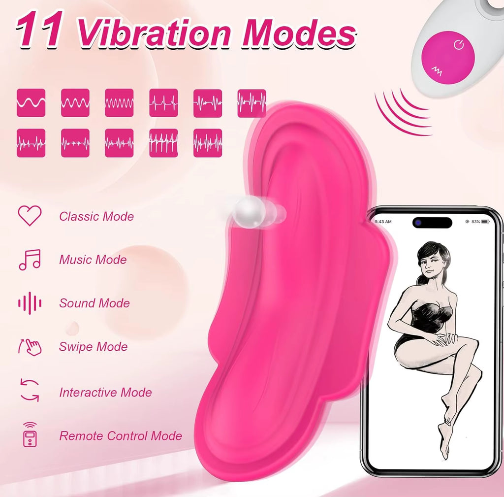 App Panties Vibrator for Women Butterfly Vibrator Clit Stimulator Wearable Panty Panties Sex Toys