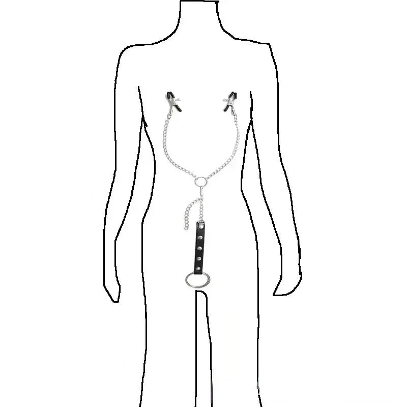 Stainless Steel Metal Chain Nipple Milk Clips Breast Clip Sex Slaves Fetish Nipple Clamps Sex Toys Butterfly Style for Couples