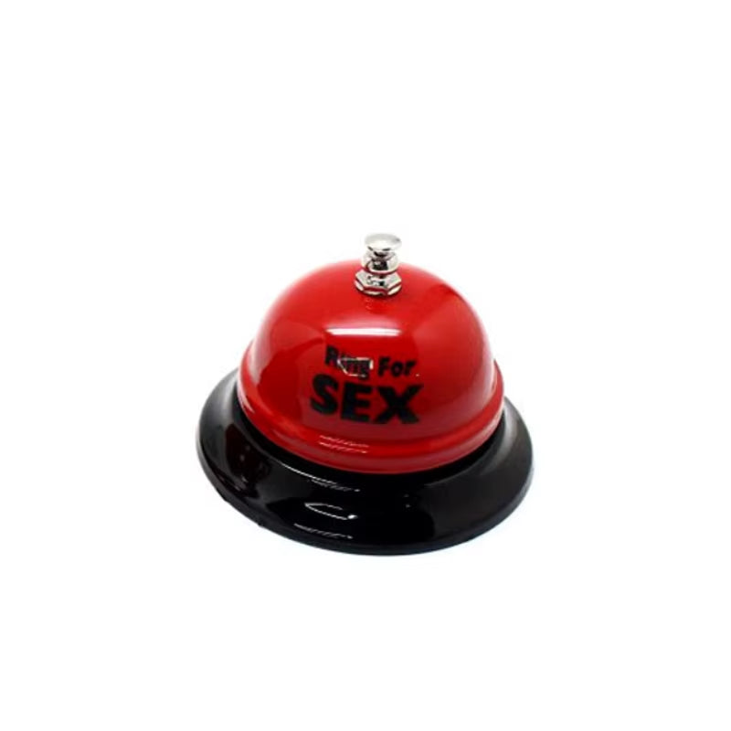 Sex Bell Ring Toy Game Novelty Gift Creative Red Bell or Couple Flirting Red Metal Sex Funny Table Ring Bell