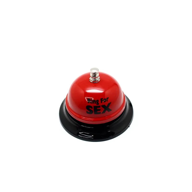 Sex Bell Ring Toy Game Novelty Gift Creative Red Bell or Couple Flirting Red Metal Sex Funny Table Ring Bell