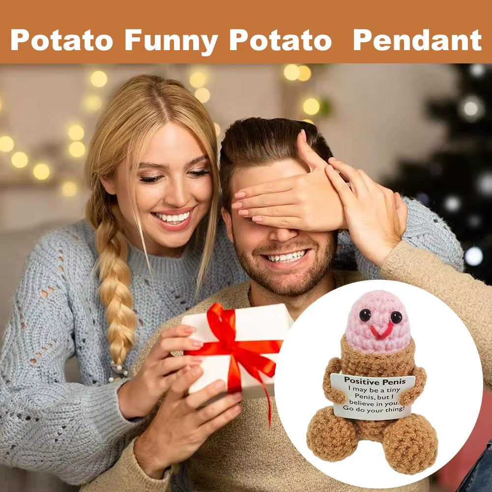 Dick, Handmade Dick Doll Gifts, Crochet Encouragement Toys, Decorate Boyfriend Room Decor