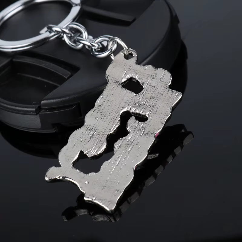 Movie Keychain Kill Bill Pussy Wagon Key Ring Letter Pendant Accessories Ladies Men Gift Keychain Backpack Accessories