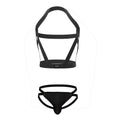 Elastic Bondage Harness Mens G-String Thongs Set Body Chest Costume Strap Lingerie Jockstrap Halter Neck Costumes