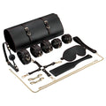 Erotic Tied Bondage Kits Sex Slave Restraint Set Ankle Cuffs Handcuff Collar Gag Whip Blindfold Adult Sex Toys for Women